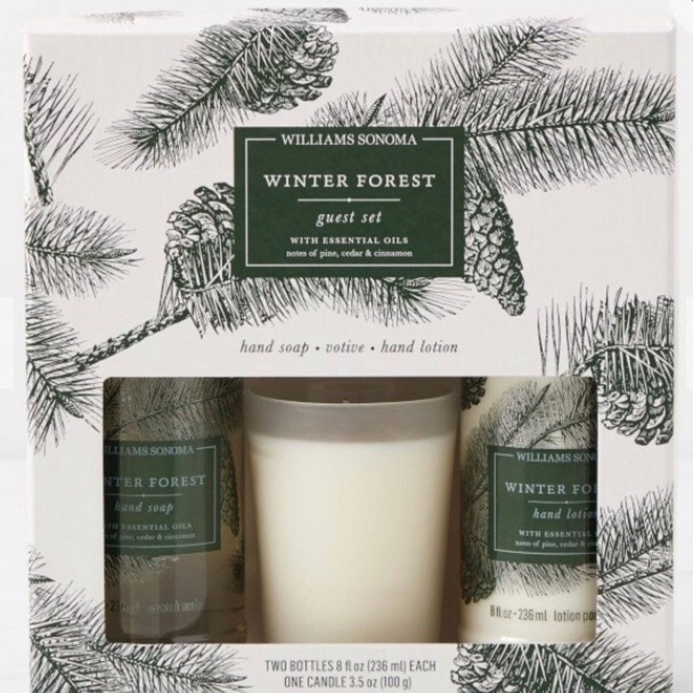 NWT Williams Sonoma Guest Set - Winter frost
